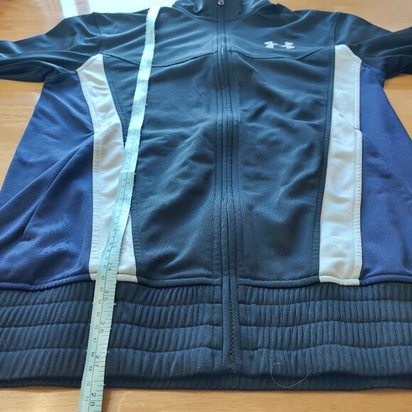 Under Armour Full Zip jacket with elastic waist and cuffs Navy/Black Men… - Picture 13 of 13